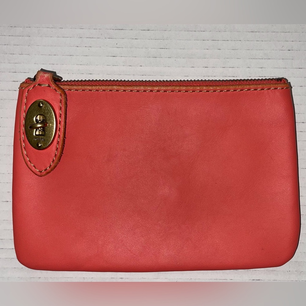Leather FOSSIL Zip Lock Pouch - Picture 2 of 11
